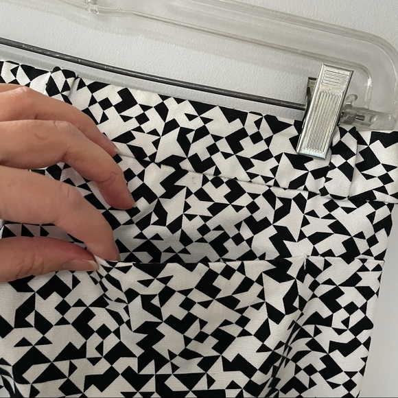 Kate Spade Saturday stretch cotton crop capri pants geometric pattern - Picture 4 of 6